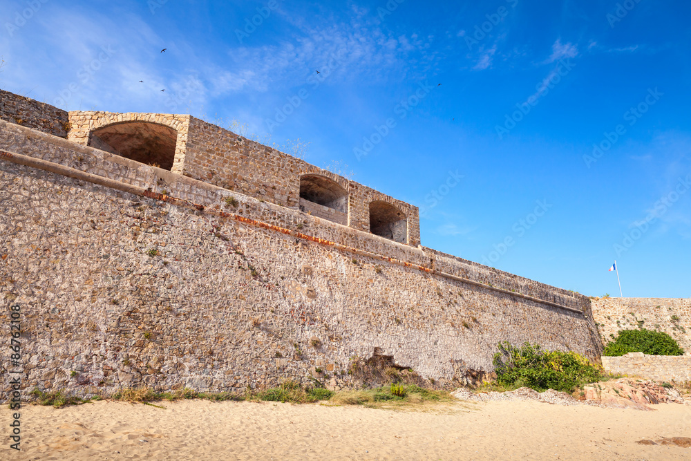 Ajaccio, La Citadelle. Old fortress on the sea cost