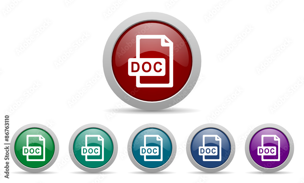 doc vector icon set doc vector icon set