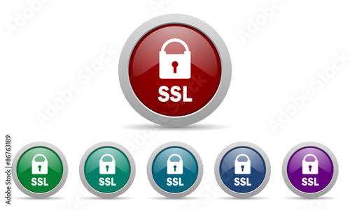 ssl vector icon set