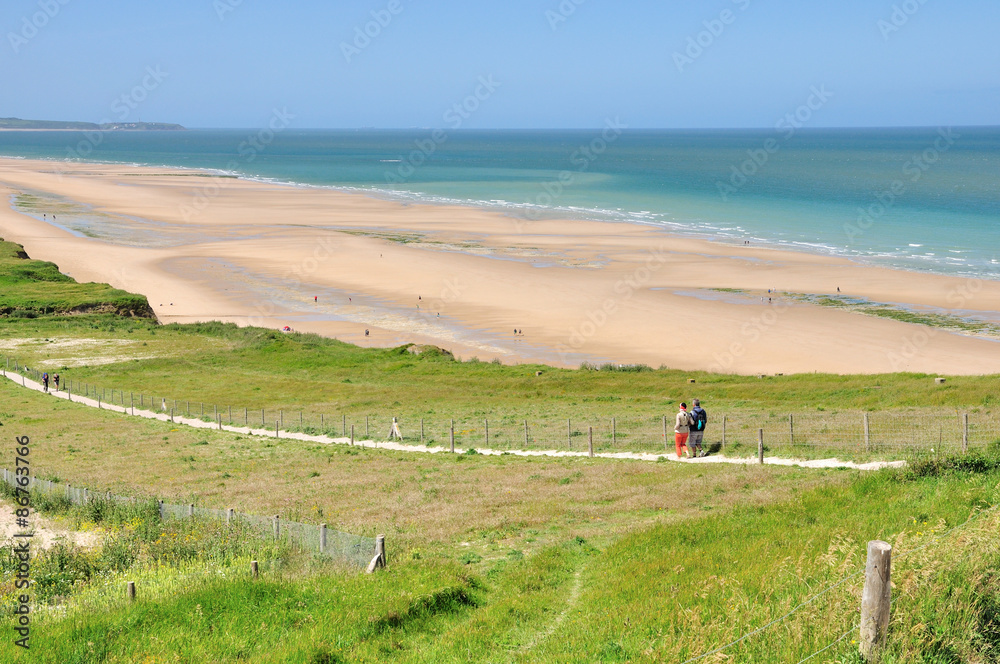Vue sur la mer depuis le haut des falaisses du cap Blanc Nez Vue sur la mer depuis le haut des falaisses du cap Blanc Nez