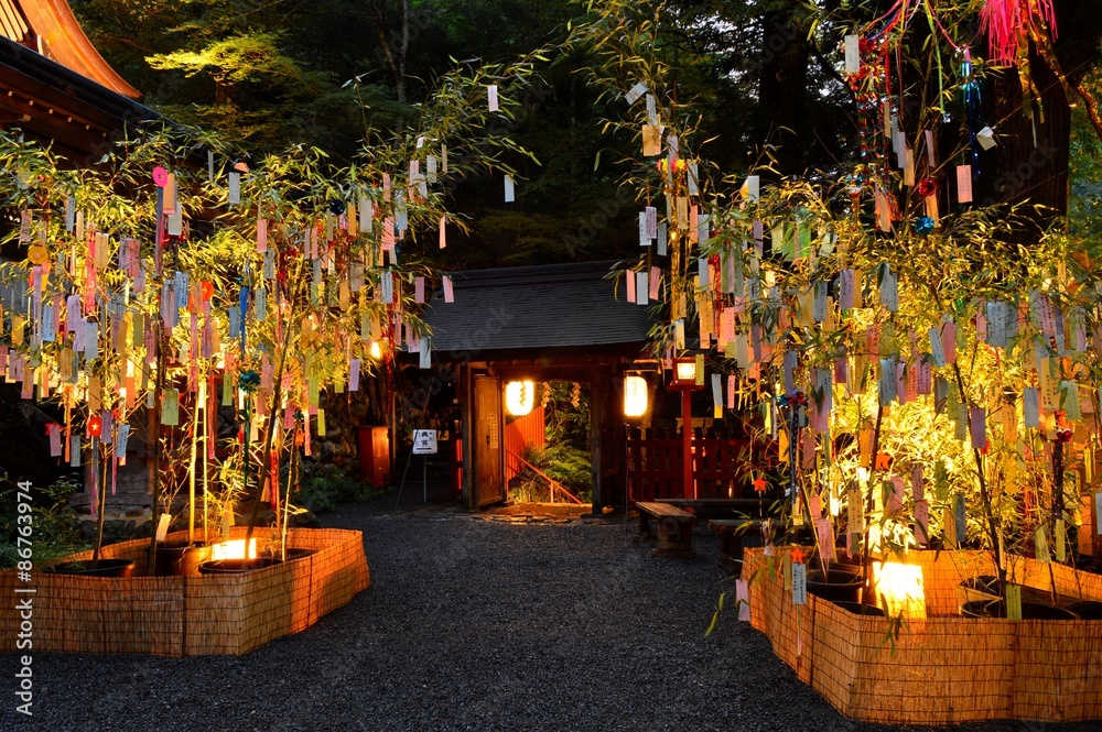Fototapeta premium Dekoracja Kibune Shrine Tanabata