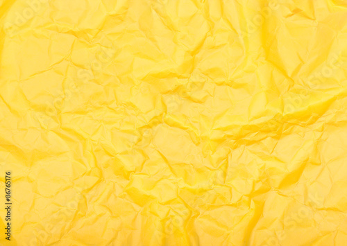 Yellow tissue paper