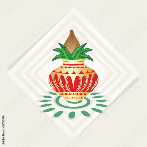 creative kalash vector illustration 