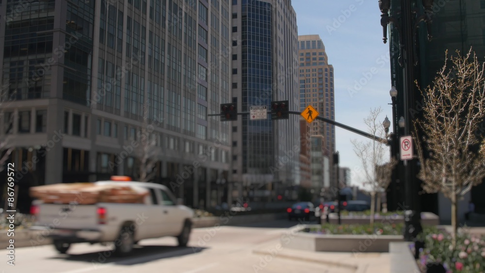 Timelapse of pedestrians walking through a crosswalk Timelapse of pedestrians walking through a crosswalk
