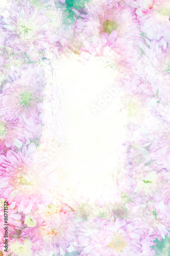 Flower watercolor frame.