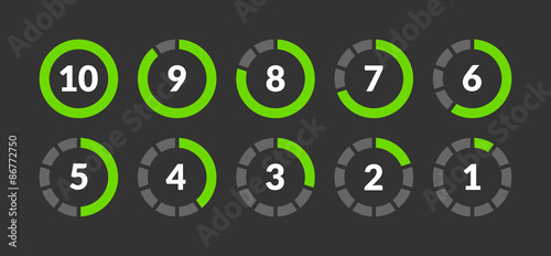 Rating Icons Numbers Iconset