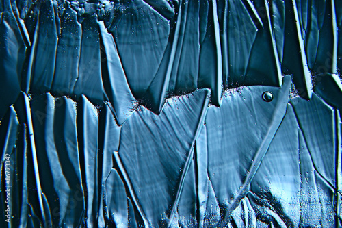 abstract blue background cold ice texture with cracks
