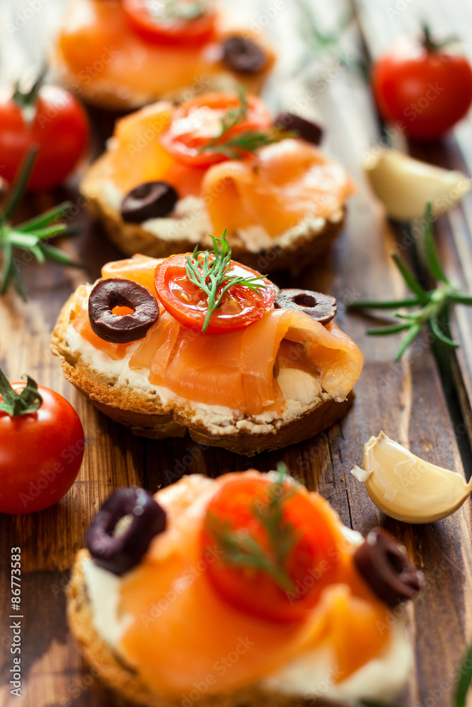 Smoked Salmon Canapes Smoked Salmon Canapes