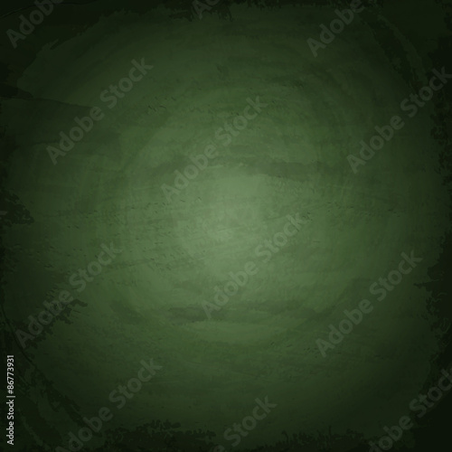 Green blank chalkboard background. Vector texture
