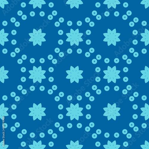 seamless floral geometric pattern