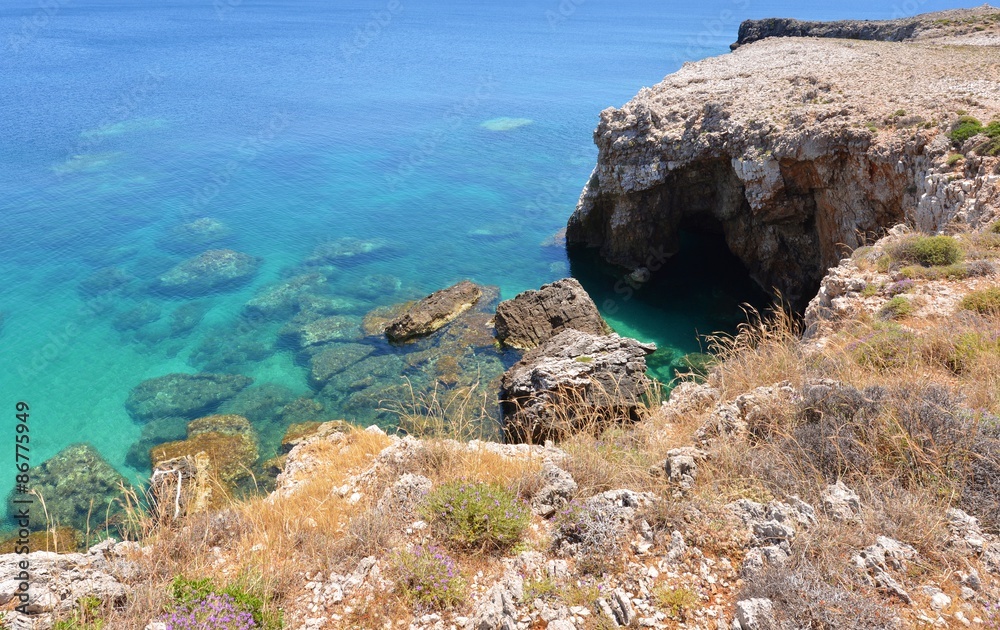 Landscape of Kefalonia island in Greece