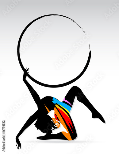 Colorful Rhythmic Gymnastic
