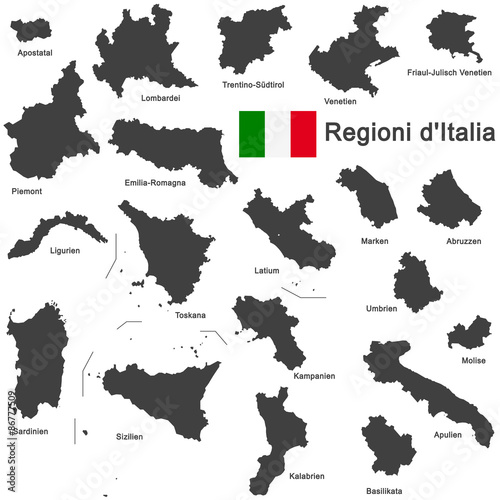 Italia and regions