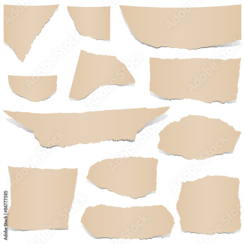 scraps of papers