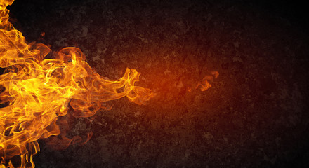 Abstract fiery threads