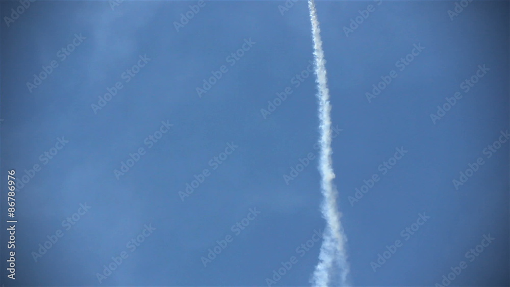 Airplane going fast up and stopping