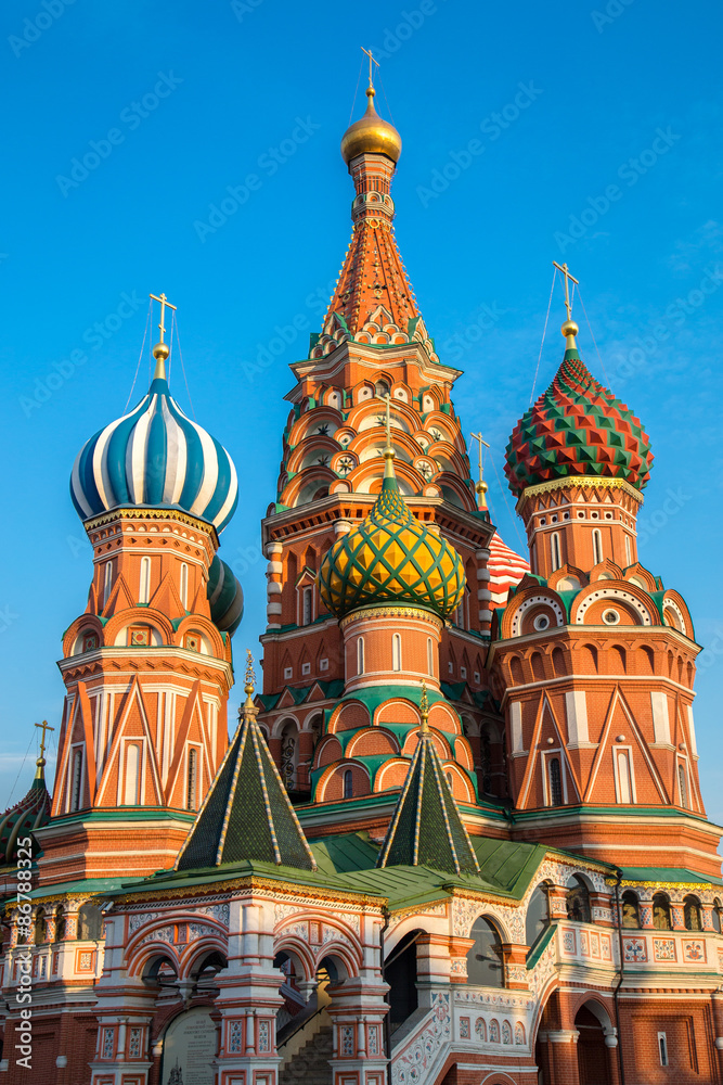 St Basils cathedral on Red Square in Moscow
