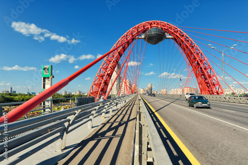 Obraz na płótnie Живописный мост в Крылатском, Москва