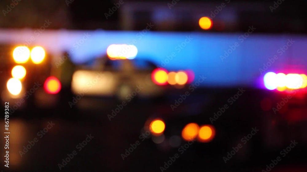 Police Cars at Night Police Cars at Night