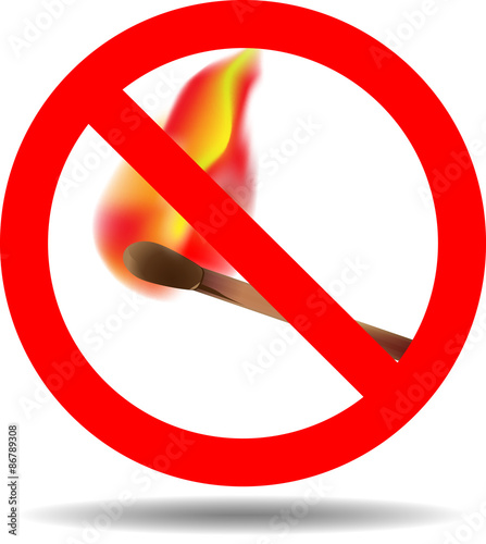 Sign of the fire ban
