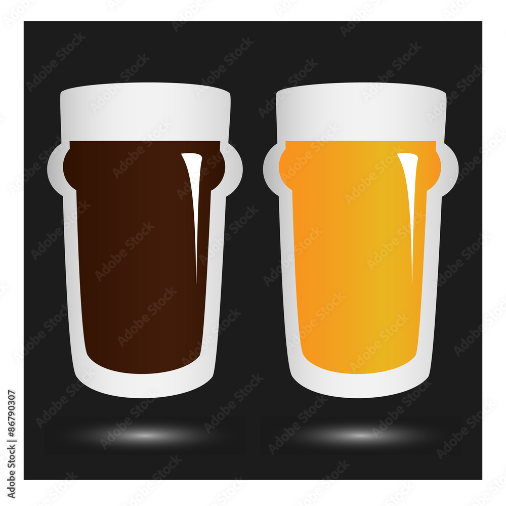 vector volume beer glass with lettering beer menu vector volume beer glass with lettering beer menu