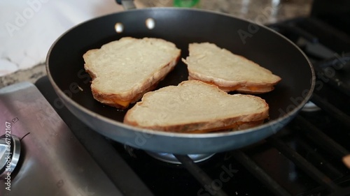 Wallpaper Mural woman cooking grilled cheese sandwiches Torontodigital.ca