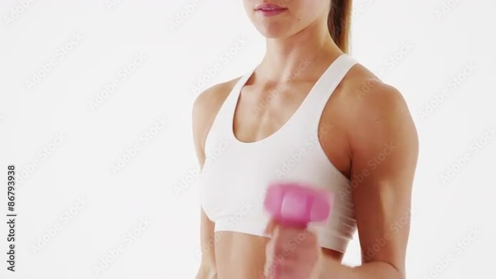 Woman fitness lifting weights Woman fitness lifting weights