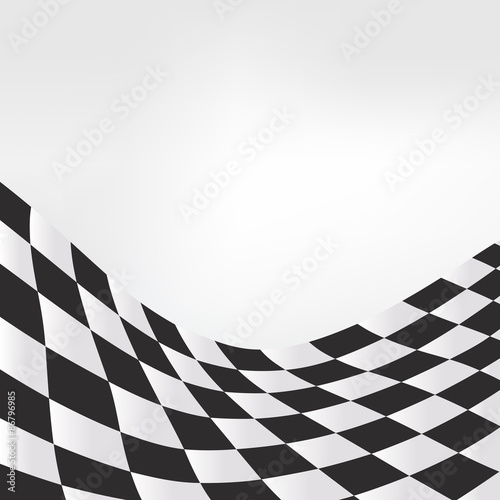 checkered race flag waveing vector background layout design © am54