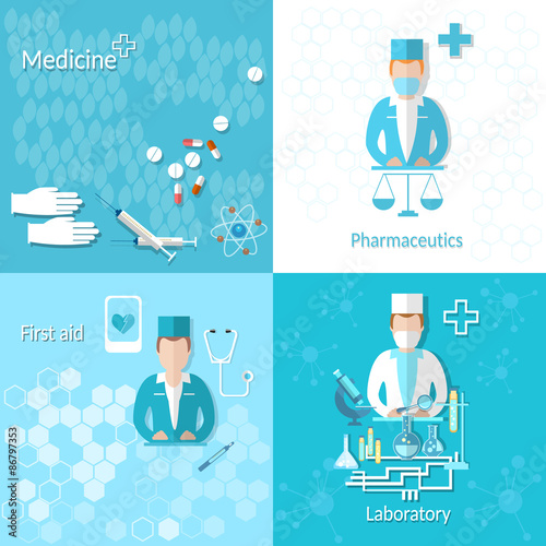 Medicine, pharmacy, laboratory, first aid, research, cross, doct