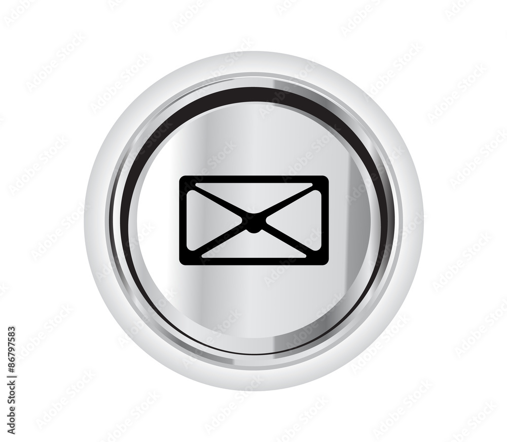 vector mail icon on a button illustration symbol sign vector mail icon on a button illustration symbol sign