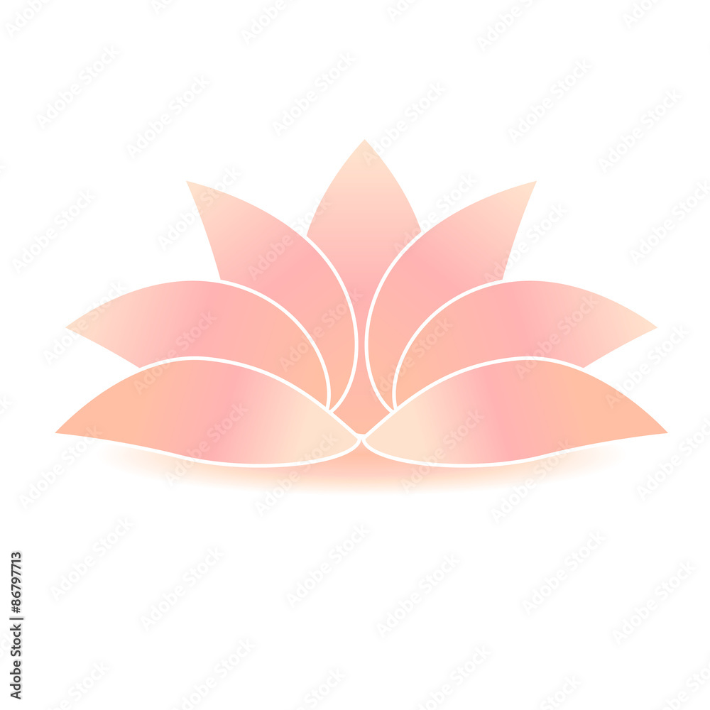 illustration of lotus flower icon sign symbol illustration of lotus flower icon sign symbol