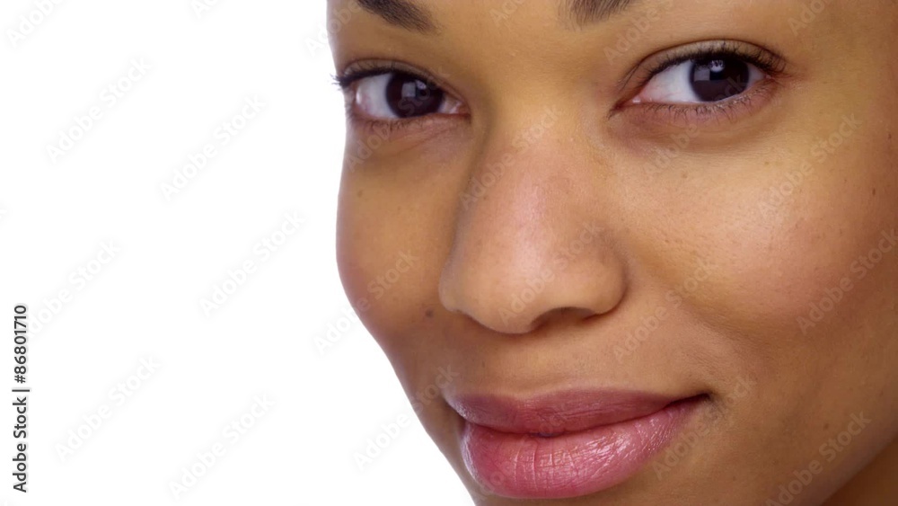 Beautiful black woman smiling Beautiful black woman smiling