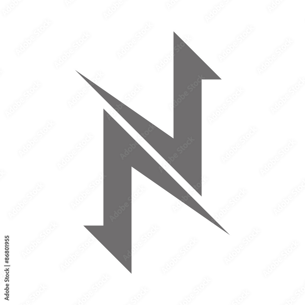 Letter N Logo Concept Icon. Vector Letter N Logo Concept Icon. Vector