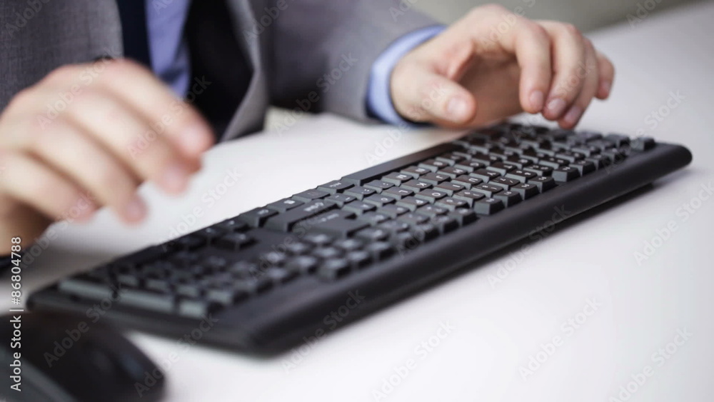 close up of businessman hands typing on keyboard close up of businessman hands typing on keyboard