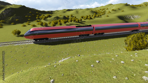 Modern high speed trains 4