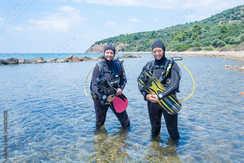 Female Scuba Divers