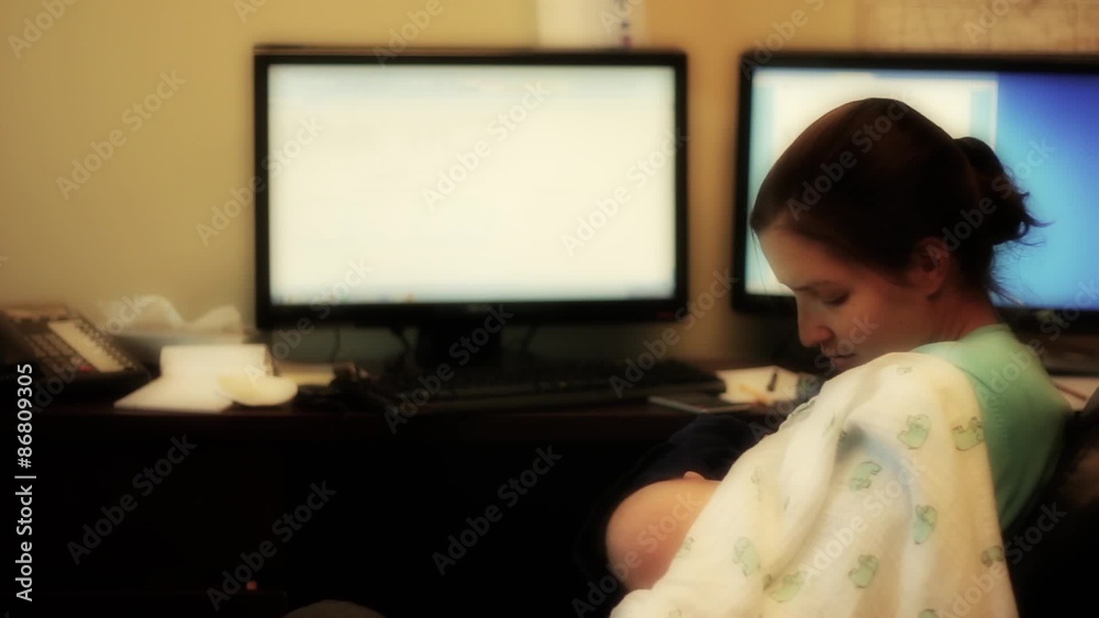 Breastfeeding baby at work Breastfeeding baby at work
