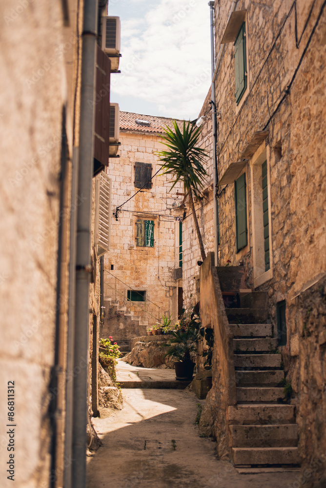 Obraz premium Mediterranean street