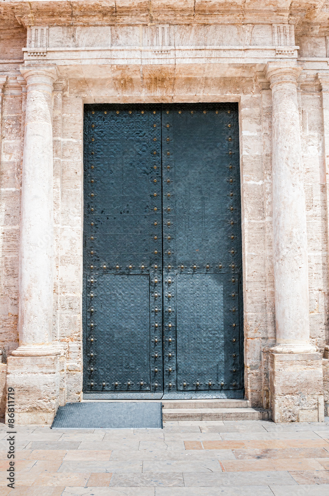 Ancient iron door