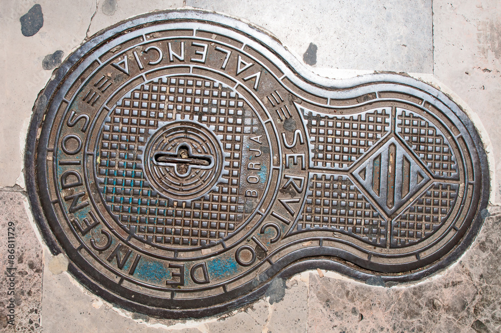  Manhole cover of Valencia, Spain