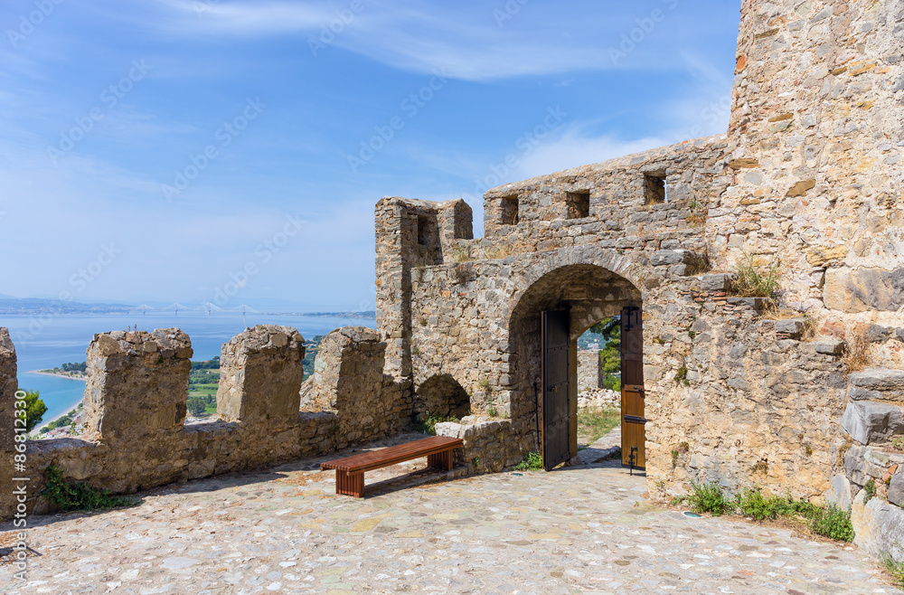 Nafpaktos Castle gate, Greece