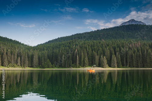 Small lake and mountain