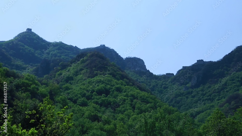 the great wall of china on the mountain the great wall of china on the mountain