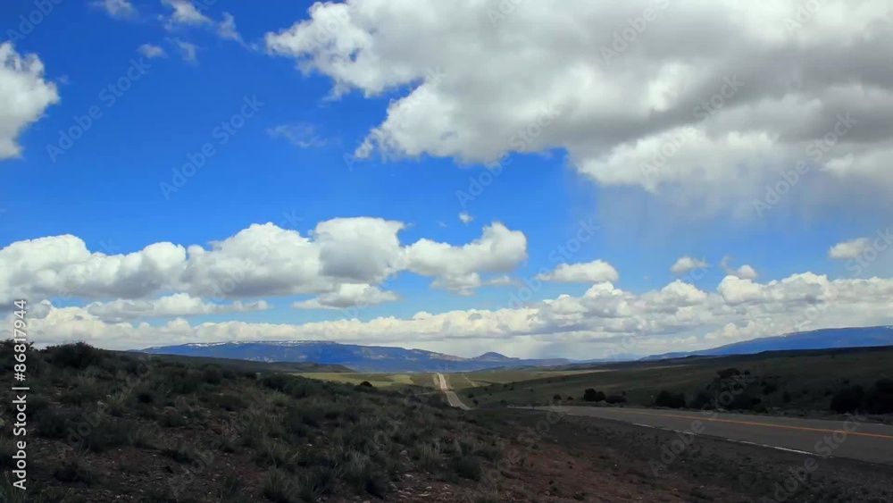 Mountain Clouds and Road Timelapse Mountain Clouds and Road Timelapse