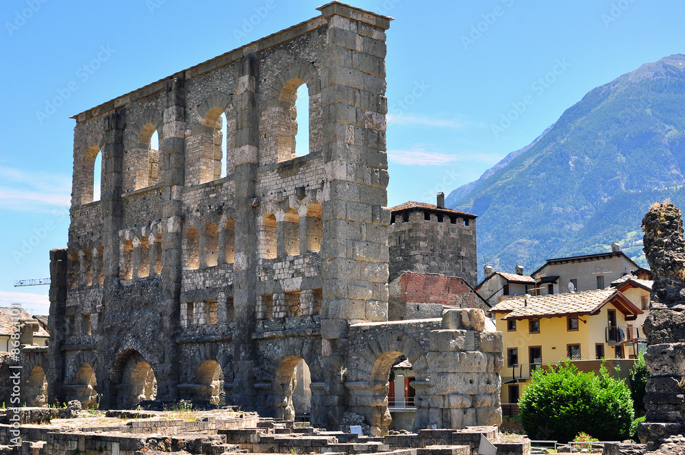 Aosta roman ruins