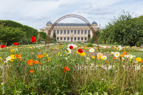 City park Jardin des Plants with natural history museum in Paris photo