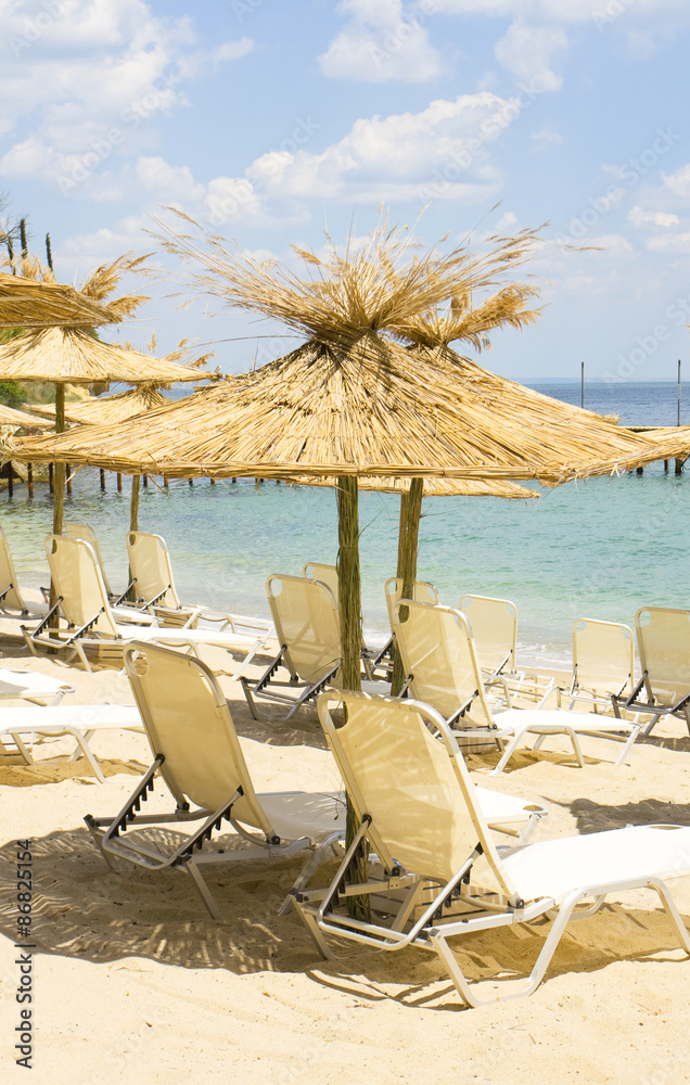 Beach umbrellas