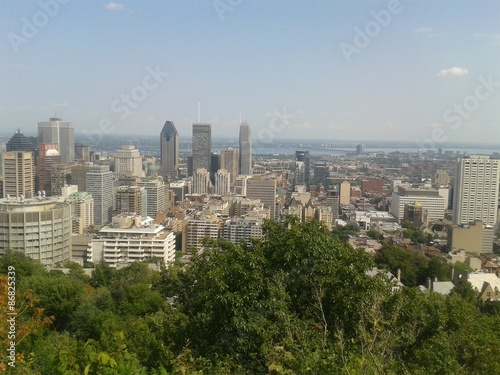 Vue sur les tours de Montréal