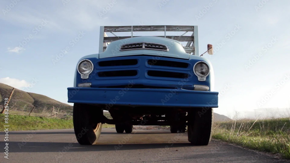 Old Truck Dolly Shot