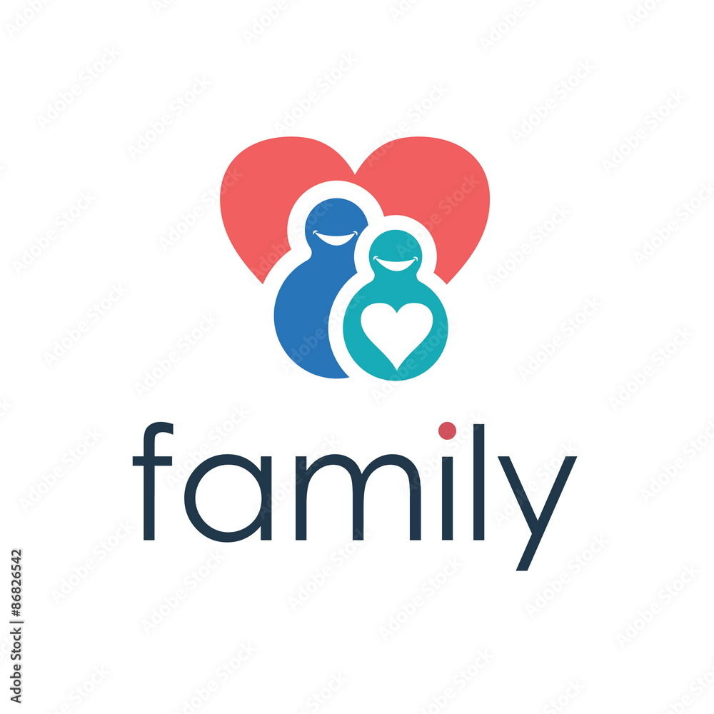 Happy family icon. Vector Happy family icon. Vector
